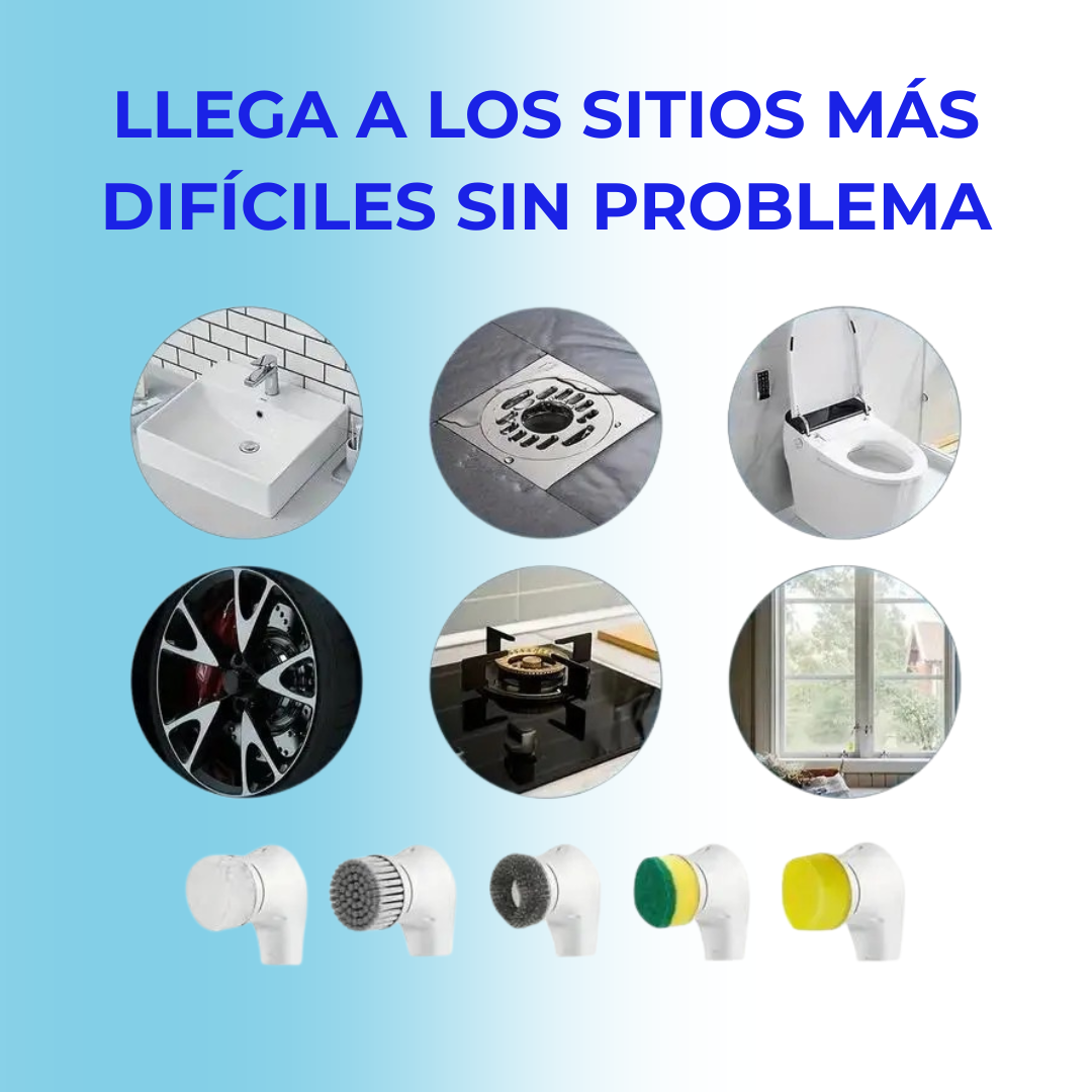 CEPIFLASH® Cepillo de Limpieza Eléctrico Multifuncional – ¡Limpieza rápida y eficiente para todo tu hogar!