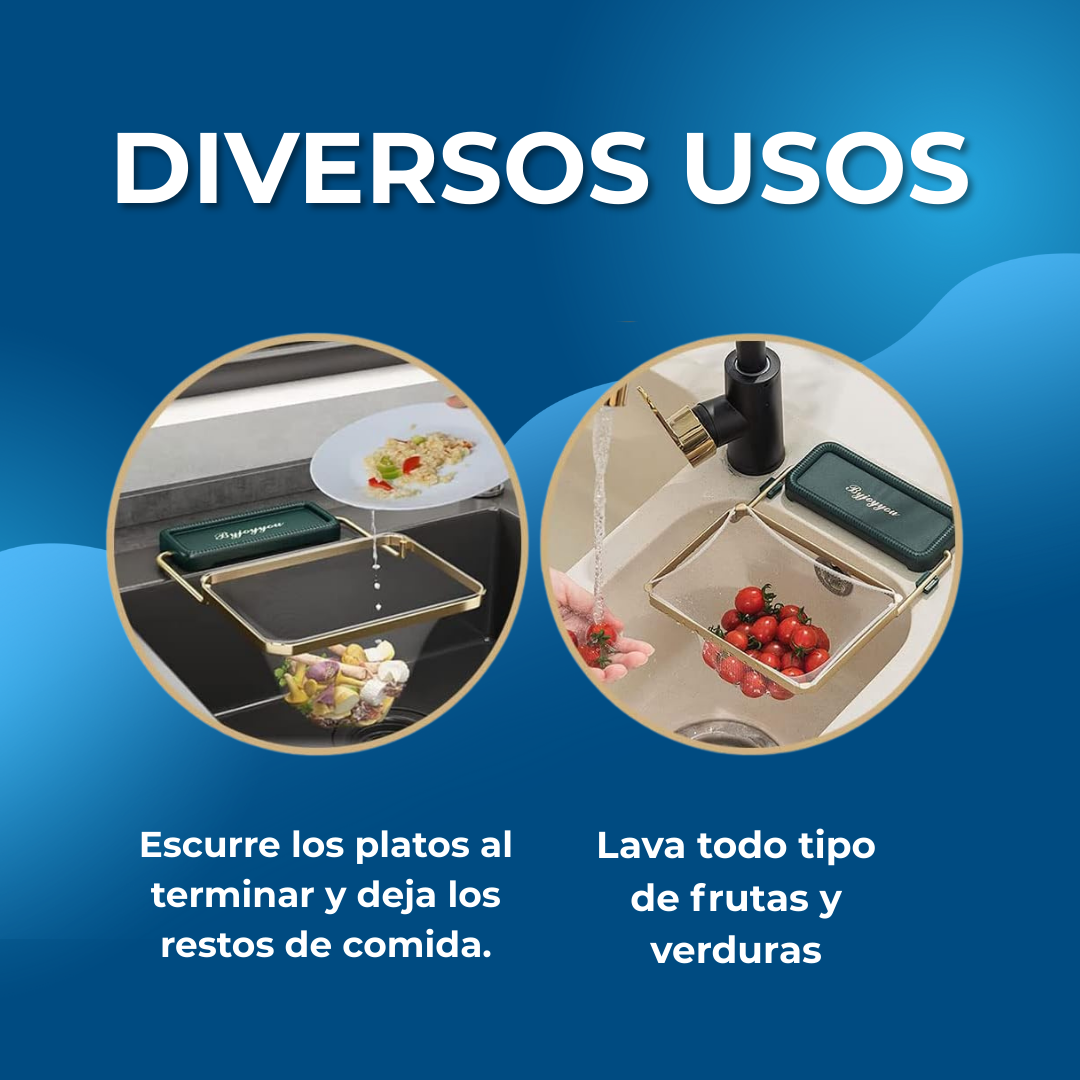 AGUALINA® Colador Multiusos Para Fregadero - Ahorra Tiempo y Evita Atascos