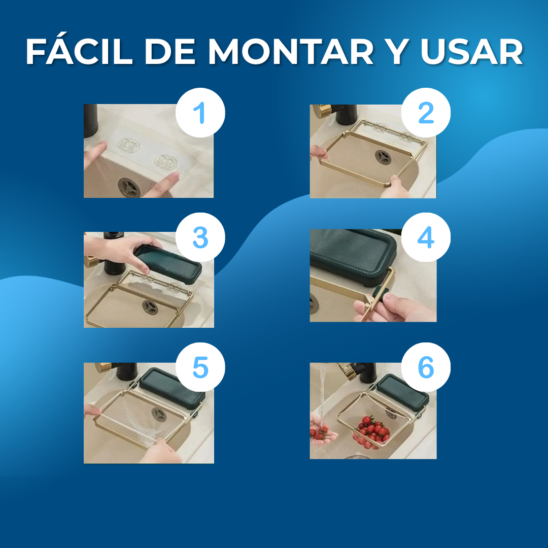 AGUALINA® Colador Multiusos Para Fregadero - Ahorra Tiempo y Evita Atascos