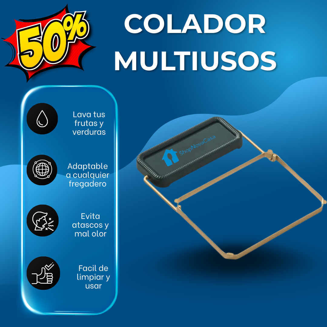 AGUALINA® Colador Multiusos Para Fregadero - Ahorra Tiempo y Evita Atascos