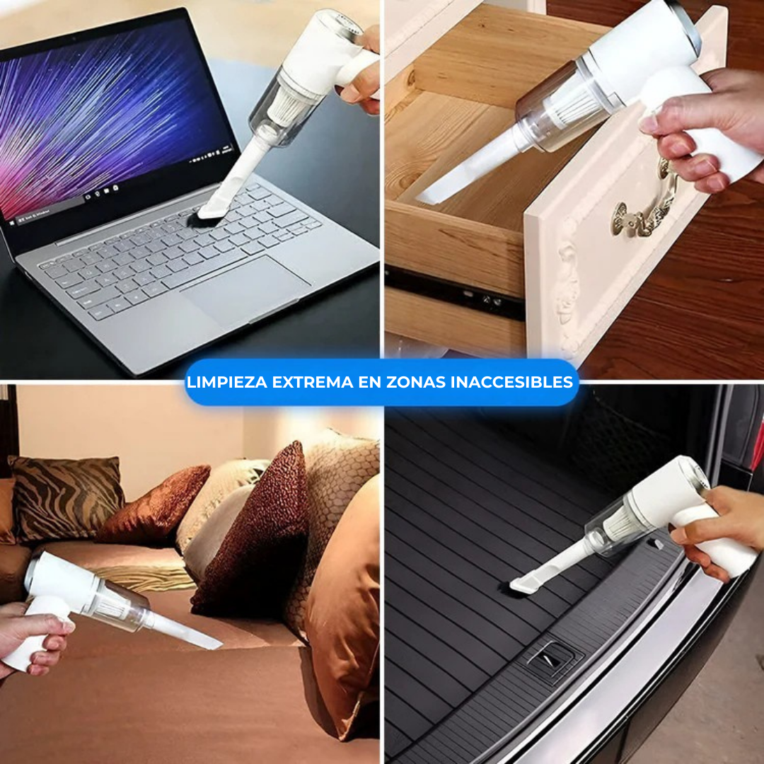 MINIVACPRO® Aspirador Portátil para Coche o Casa – Potencia, Comodidad y Limpieza al Instante