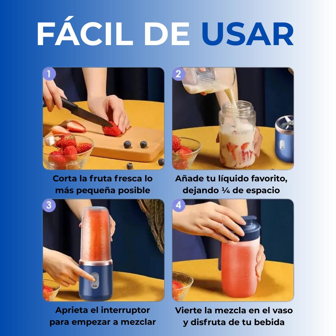PORTAMIX® Batidora Portátil – Tu batido listo en 20 segundos.