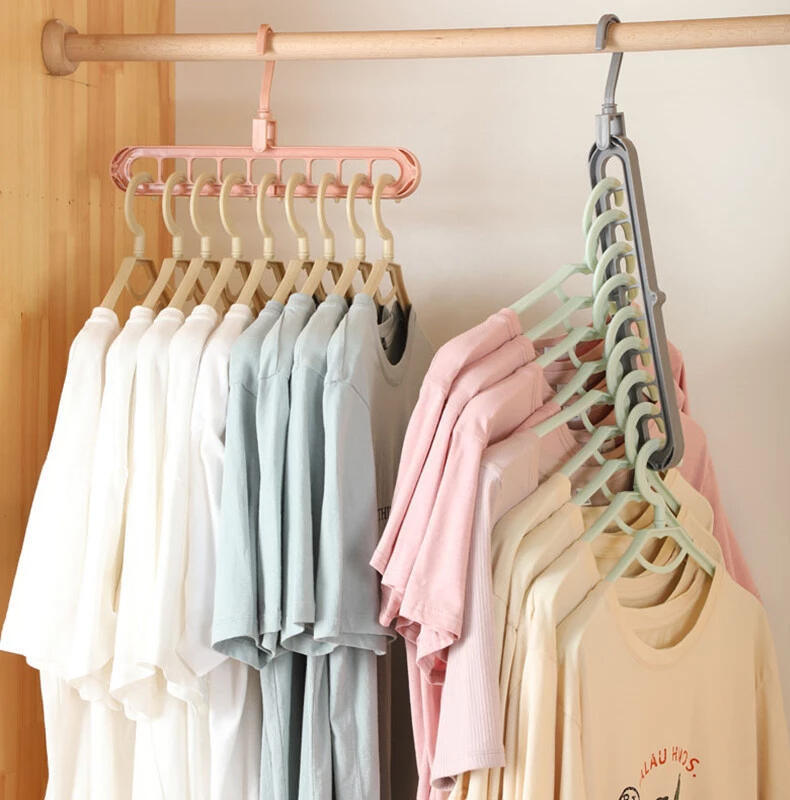 TUCOLGADOR® Pack 5 Perchas Multiuso – Ahorra Espacio y Organiza tu Ropa