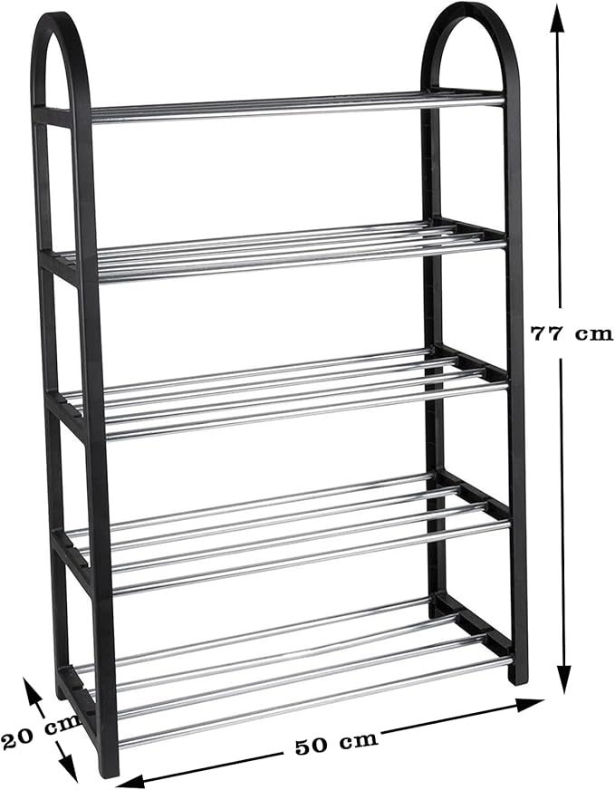 ZAPAHOME® Estantería Zapatero con 5 Baldas – Alta Resistencia y Estilo