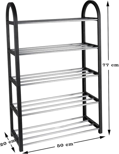 ZAPAHOME® Estantería Zapatero con 5 Baldas – Alta Resistencia y Estilo