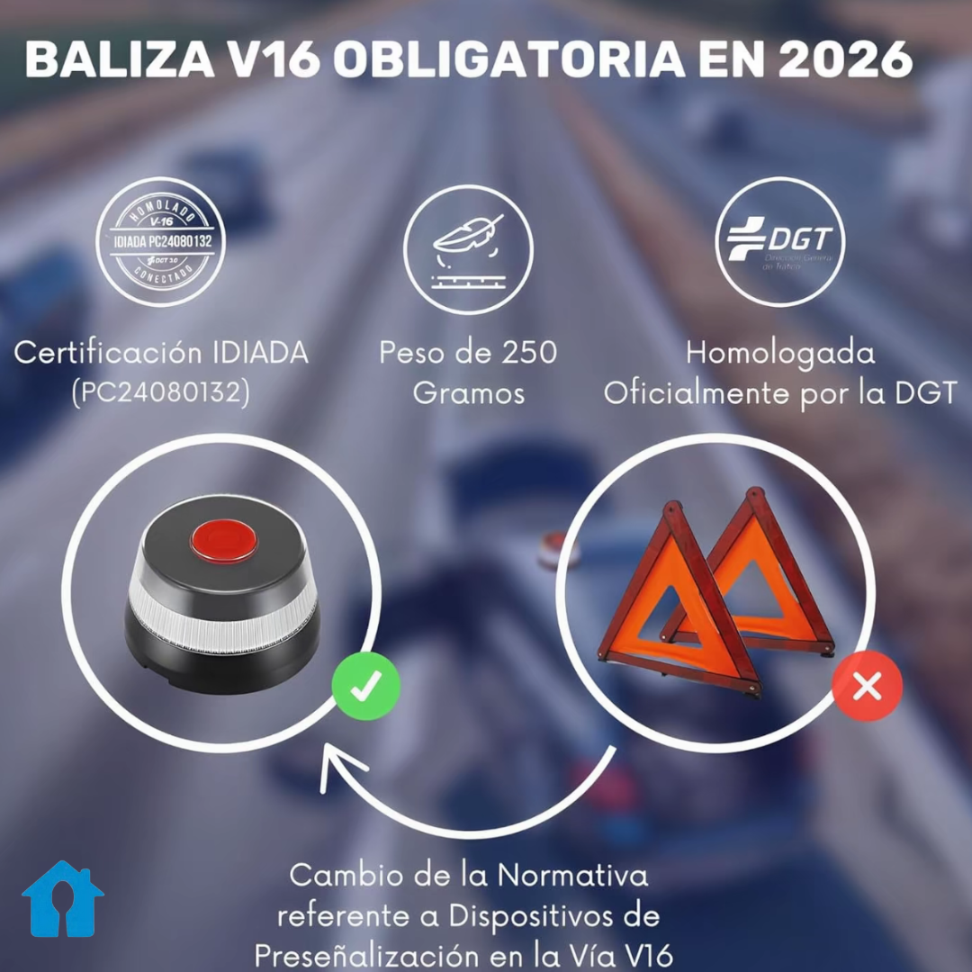 SAFELIGHT® Luz De Emergencia V16 - Evita sanciones y protégete ya.