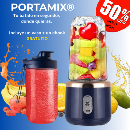 PORTAMIX® Batidora Portátil – Tu batido listo en 20 segundos.