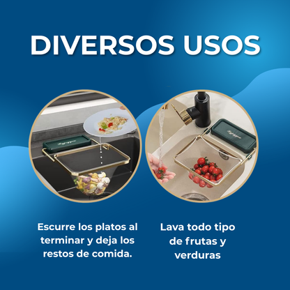 AGUALINA® Colador Multiusos Para Fregadero - Ahorra Tiempo y Evita Atascos