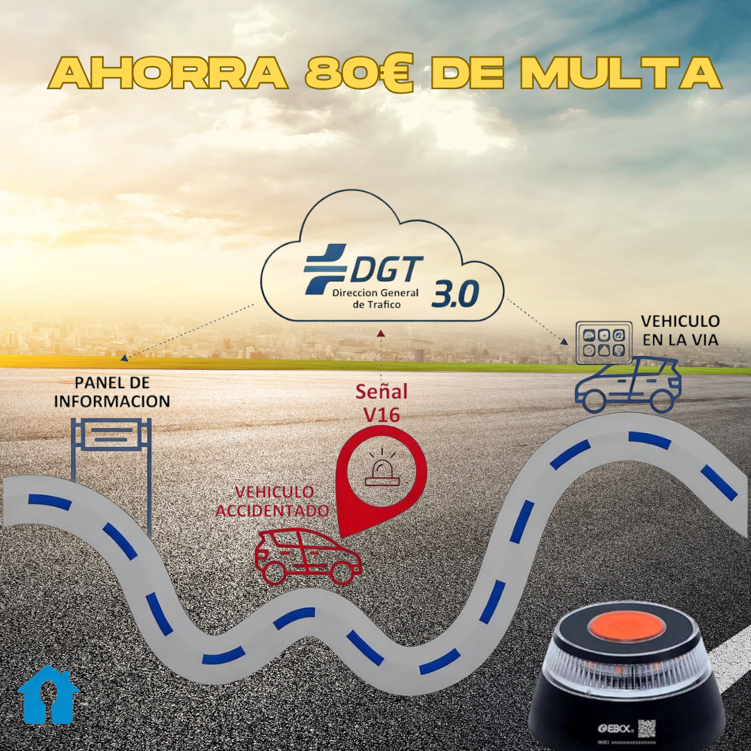 SAFELIGHT® Luz De Emergencia V16 - Evita sanciones y protégete ya.