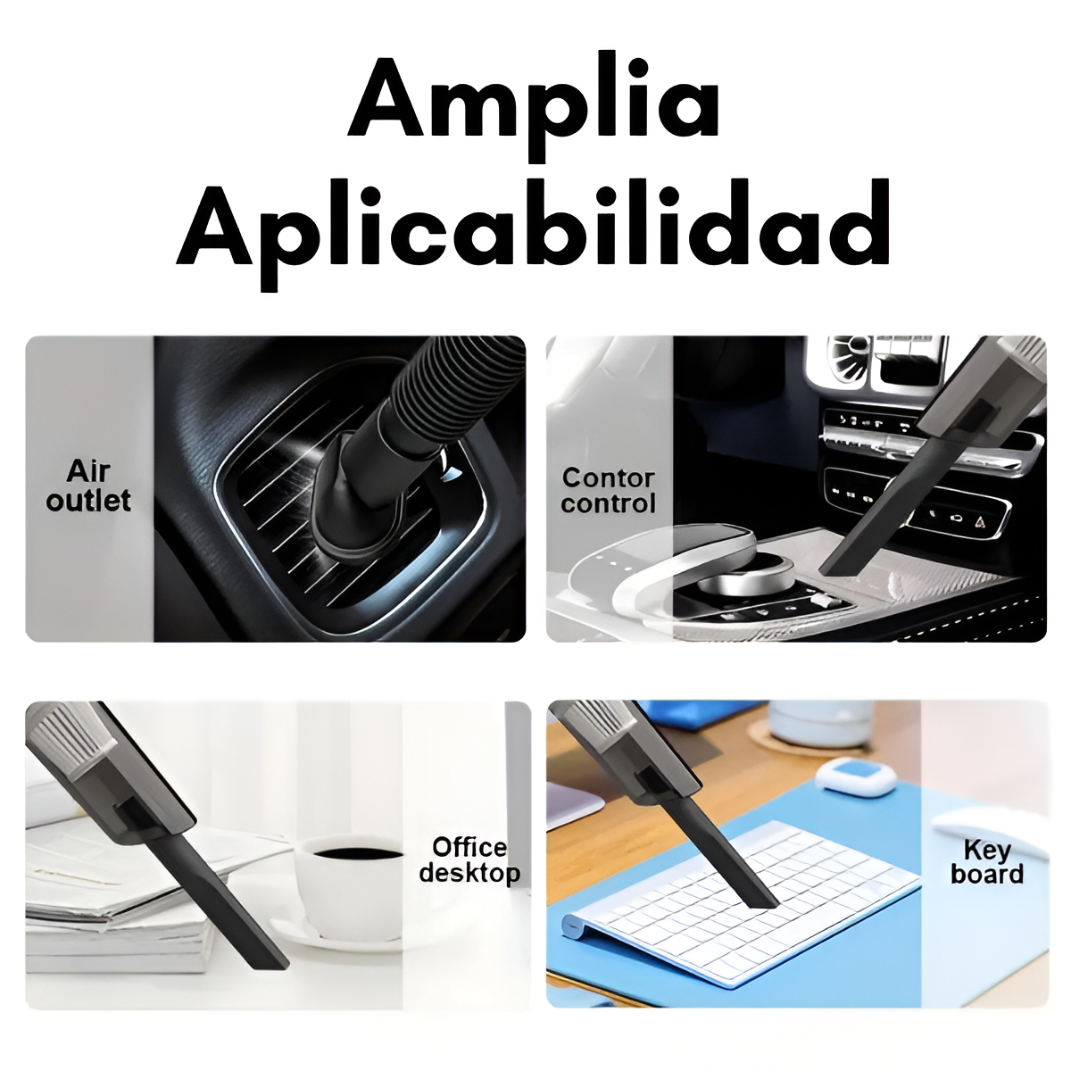 MINIVACPRO® Aspirador Portátil para Coche o Casa – Potencia, Comodidad y Limpieza al Instante