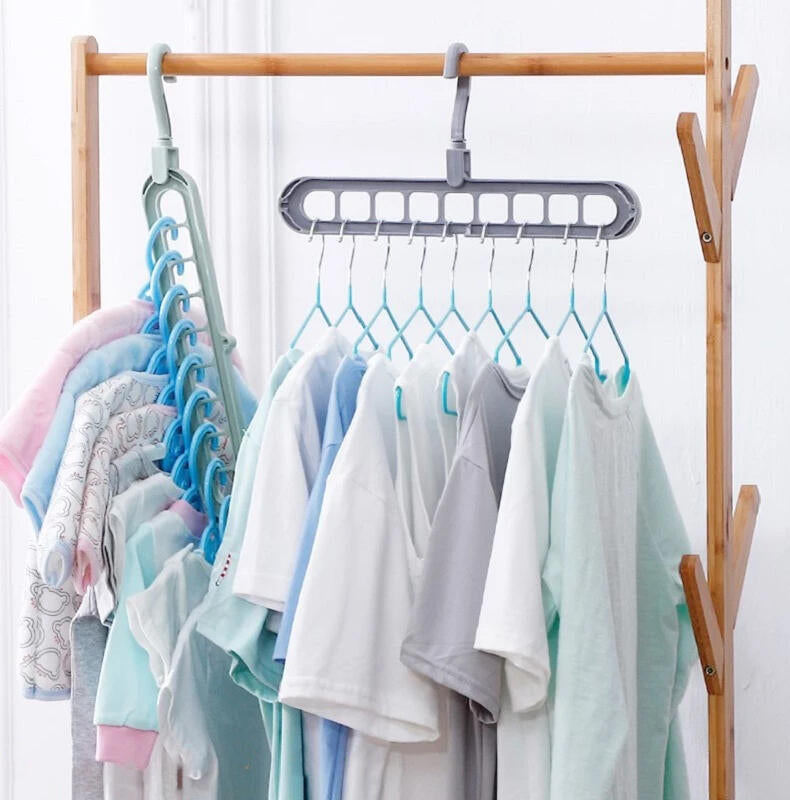 TUCOLGADOR® Pack 5 Perchas Multiuso – Ahorra Espacio y Organiza tu Ropa