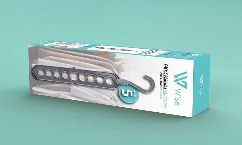 TUCOLGADOR® Pack 5 Perchas Multiuso – Ahorra Espacio y Organiza tu Ropa